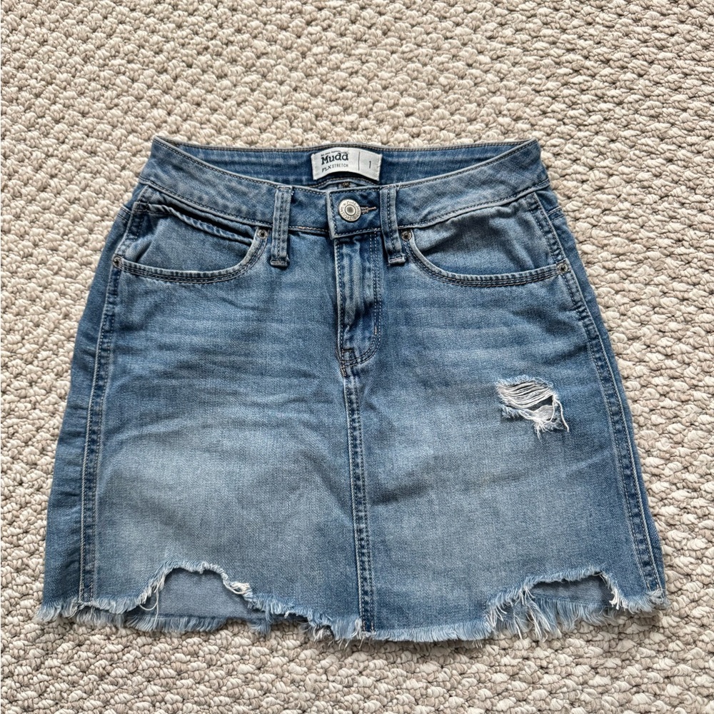 Mudd Blue Mini Skirt for Casual Style